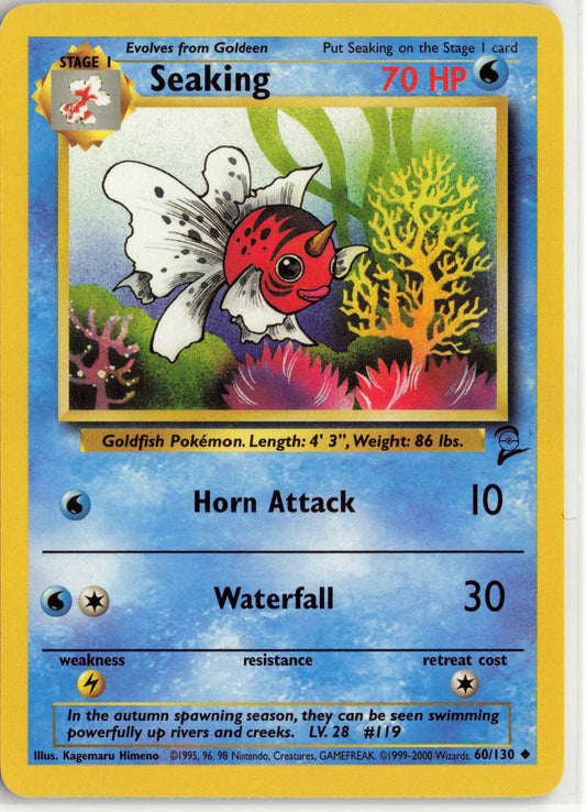 Seaking 060/130, HP Condition, Pokemon Base Set 2