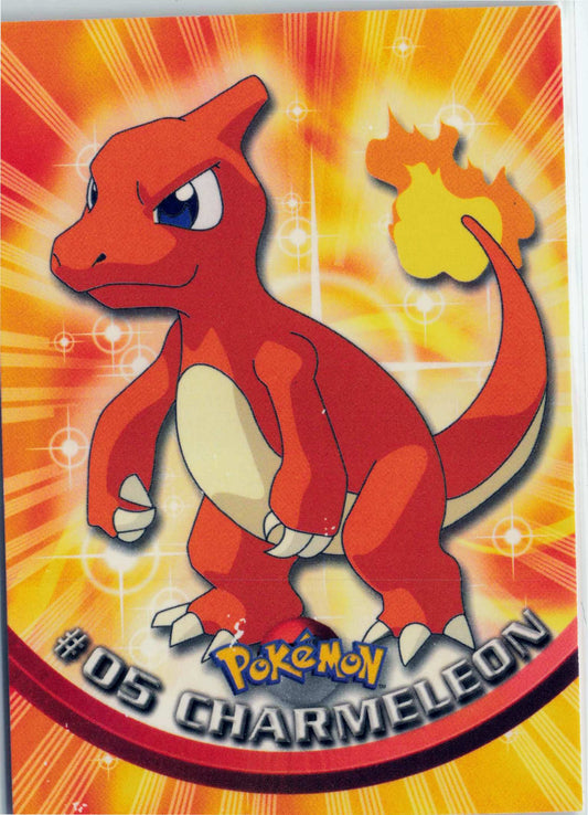 Charmeleon 5 - Black Topps Logo HP Pokemon Topps TV Animation Edition Series 1