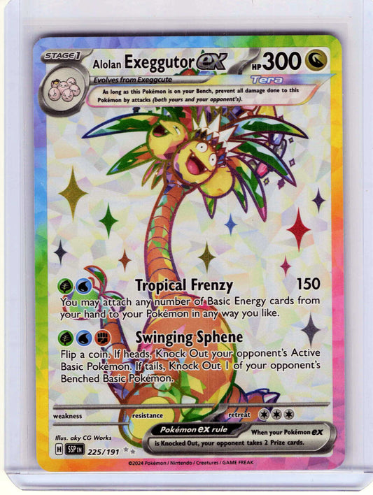 Alolan Exeggutor ex #225/191 Pokemon SV08: Surging Sparks