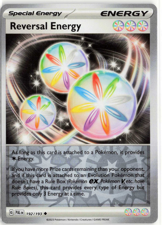 Reversal Energy #192/193 Reverse Holo Pokemon SV02: Paldea Evolved