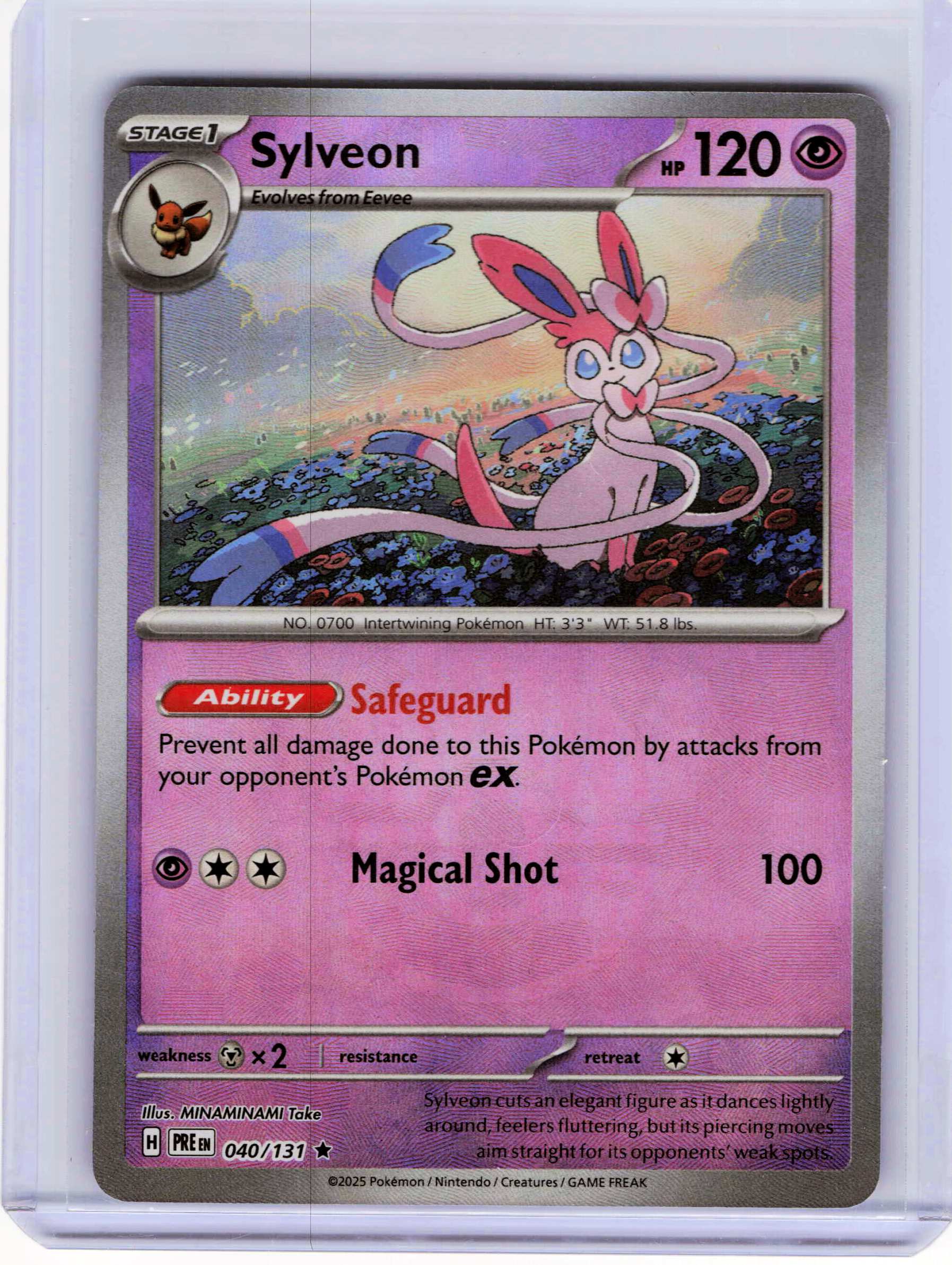 Sylveon (Poke Ball Pattern) 040/131, Holo, NM Condition, Pokemon SV: Prismatic Evolutions
