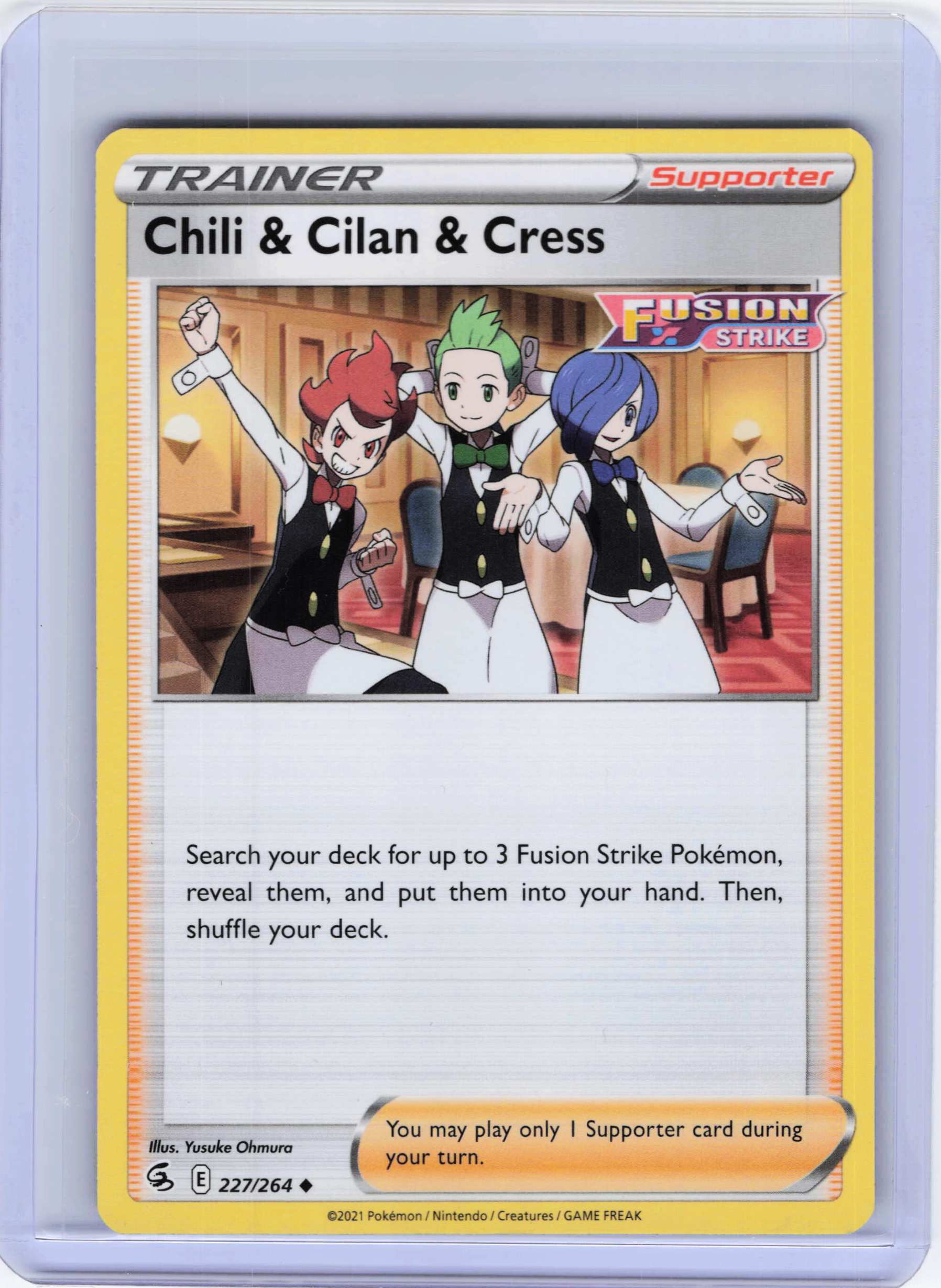 Chili & Cilan & Cress 227/264 Uncommon SWSH08: Fusion Strike NM