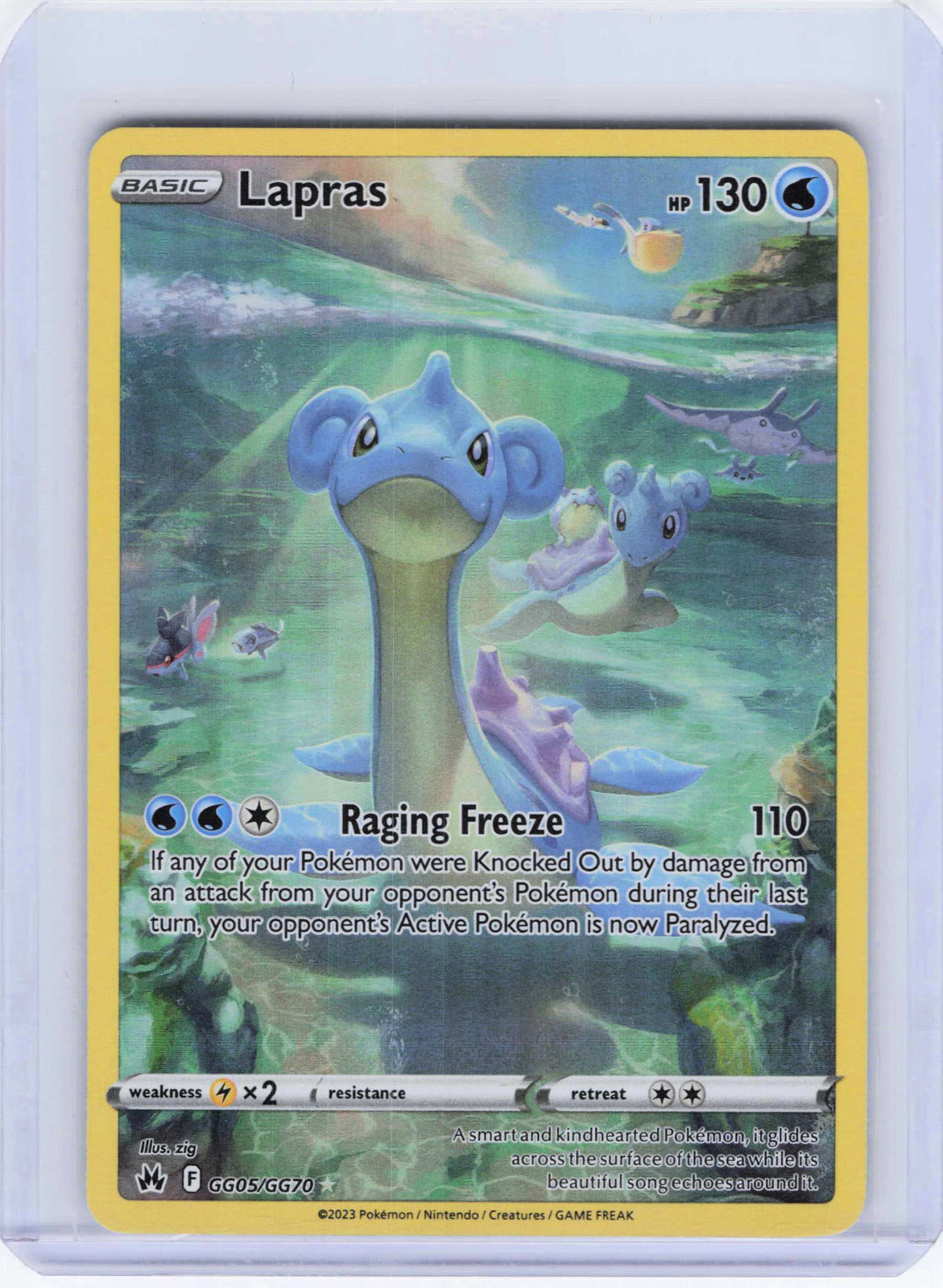 Lapras #GG05/GG70 Holo Pokemon Crown Zenith: Galarian Gallery