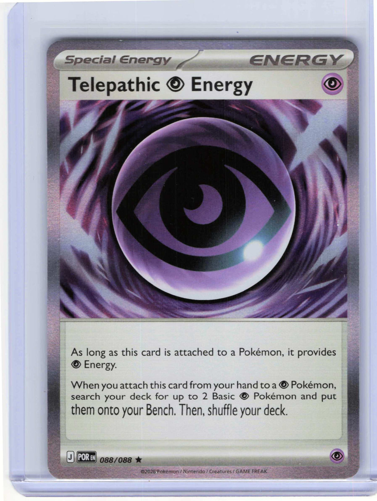 Telepathic Psychic Energy #088/088 Holo Pokemon ME03: Perfect Order