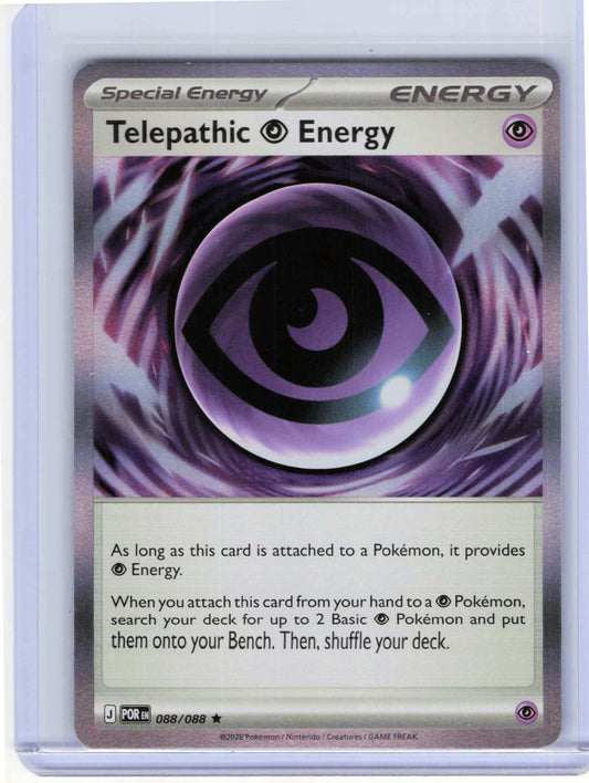 Telepathic Psychic Energy #088/088 Holo Pokemon ME03: Perfect Order