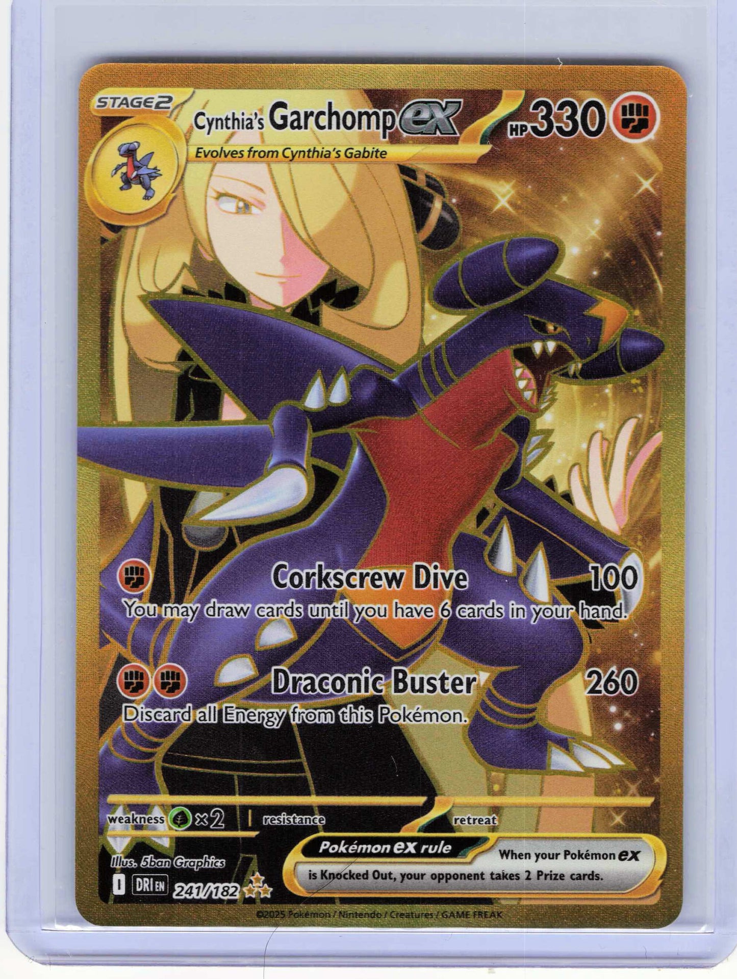 Cynthia's Garchomp ex - 241/182 Hyper Rare SV10: Destined Rivals