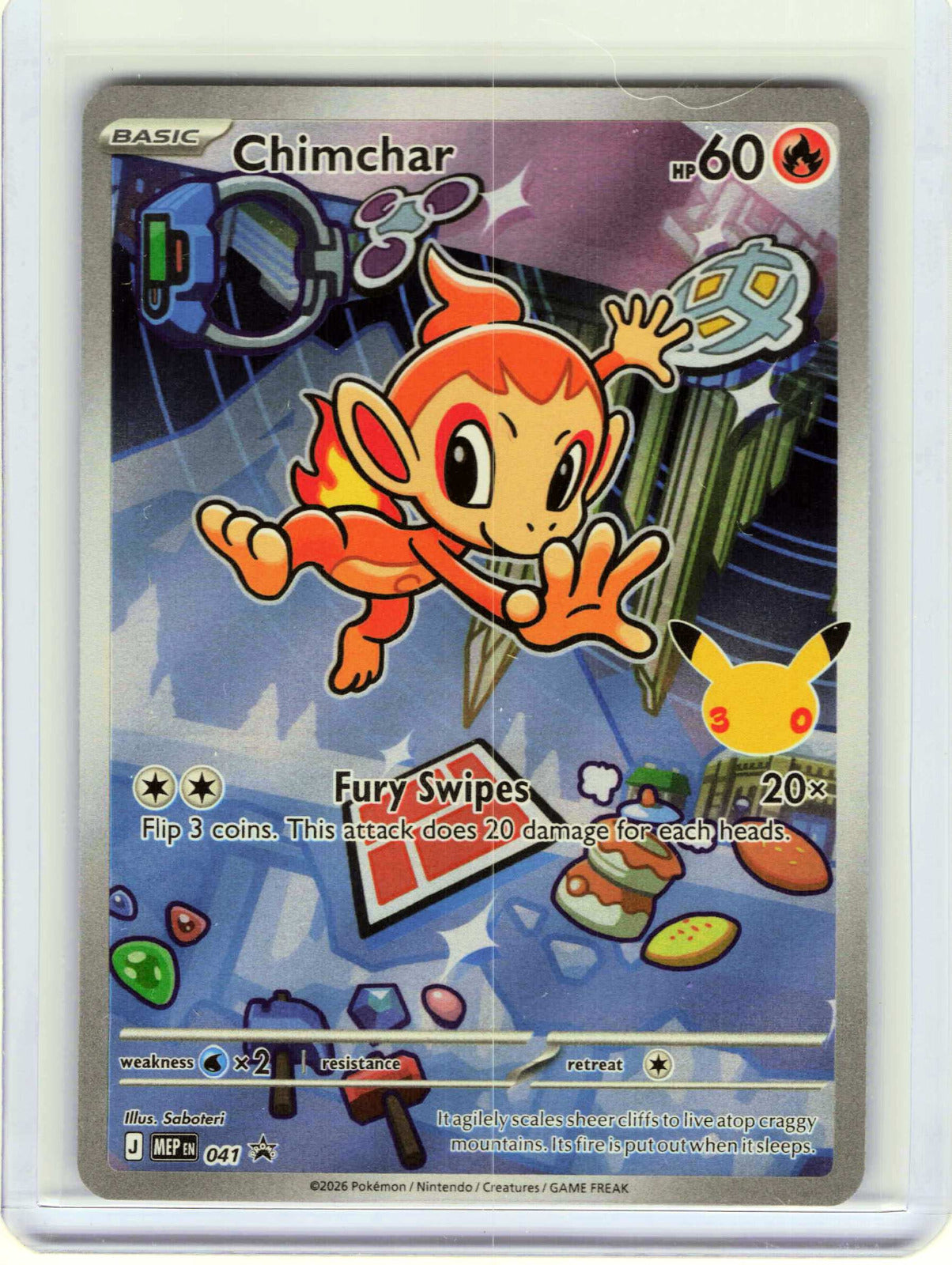 Chimchar #041 Holo Pokemon ME: Mega Evolution Promo