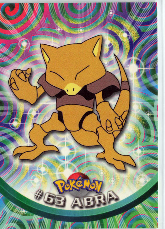 Abra 63 - Black Topps Logo HP Pokemon Topps TV Animation Edition Series 1