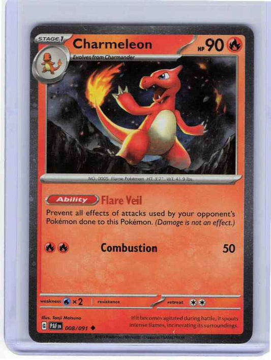 Charmeleon [Cosmos Holo] #8 Pokemon Paldean Fates