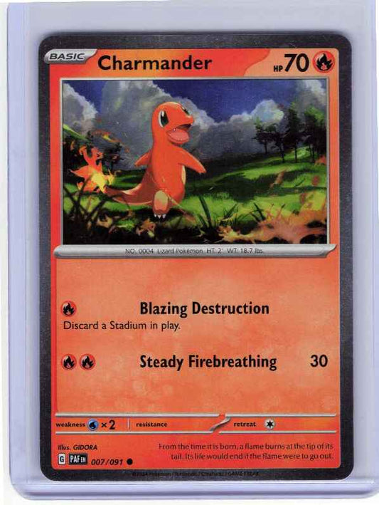 Charmander [Cosmos Holo] #7 Pokemon Paldean Fates