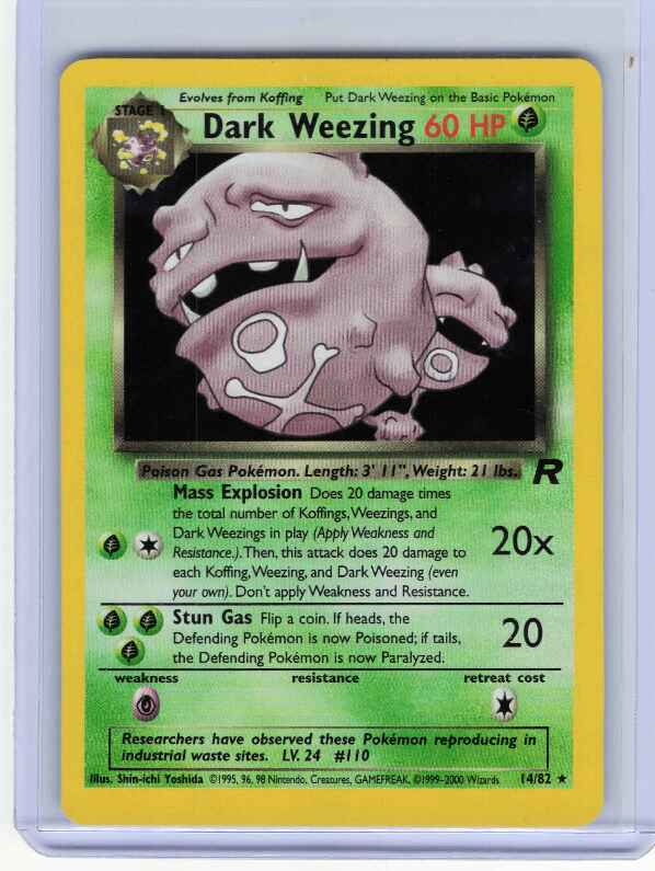 Dark Weezing #14 Pokemon Team Rocket