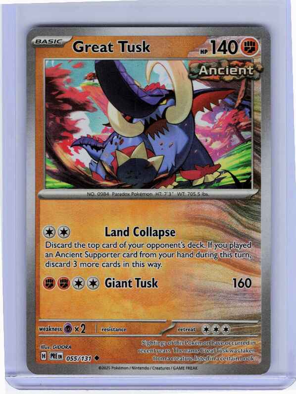 Great Tusk [Poke Ball] #55 Pokemon Prismatic Evolutions