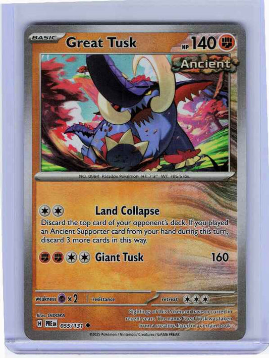 Great Tusk [Poke Ball] #55 Pokemon Prismatic Evolutions