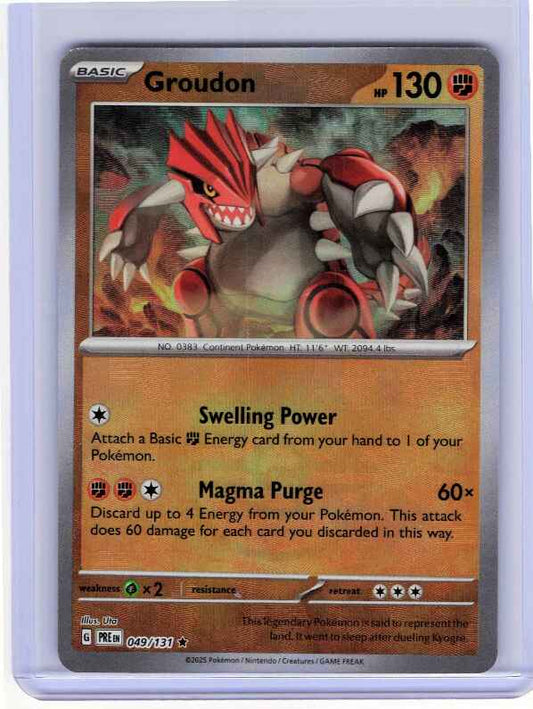 Groudon [Poke Ball] #49 Pokemon Prismatic Evolutions