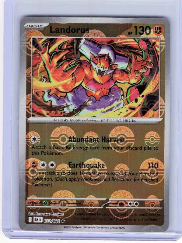 Landorus [Poke Ball] #53 Pokemon Black Bolt