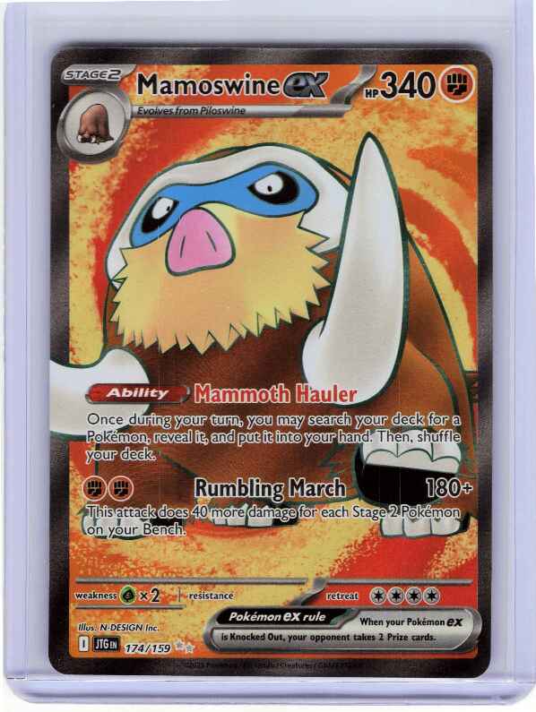 Mamoswine ex #174 Pokemon Journey Together