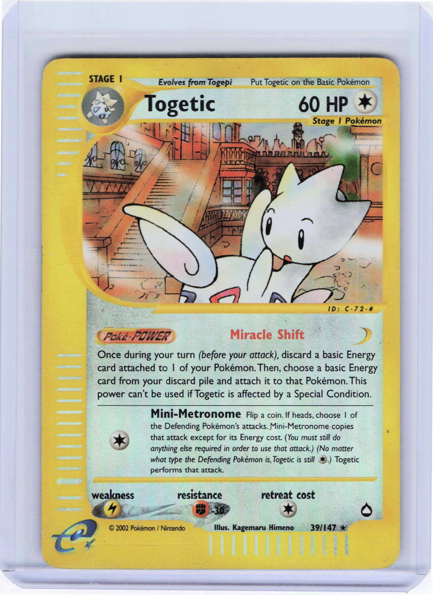 Togetic 039/147 Rare Aquapolis NM