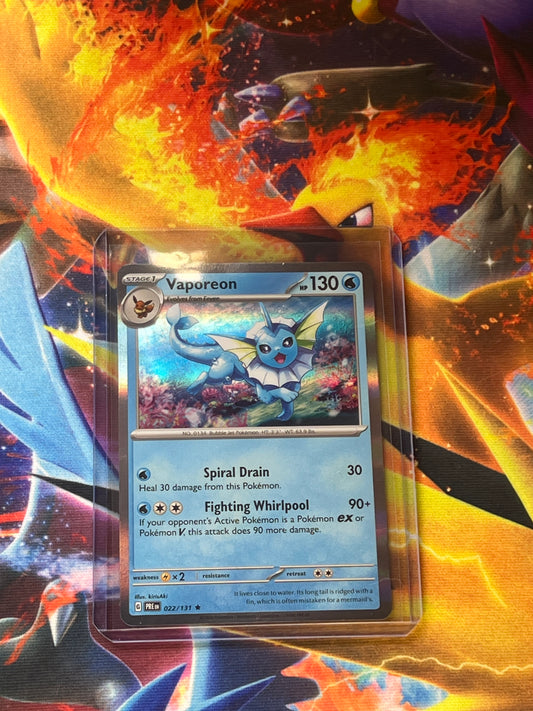 Vaporeon #22 Pokemon Prismatic Evolutions