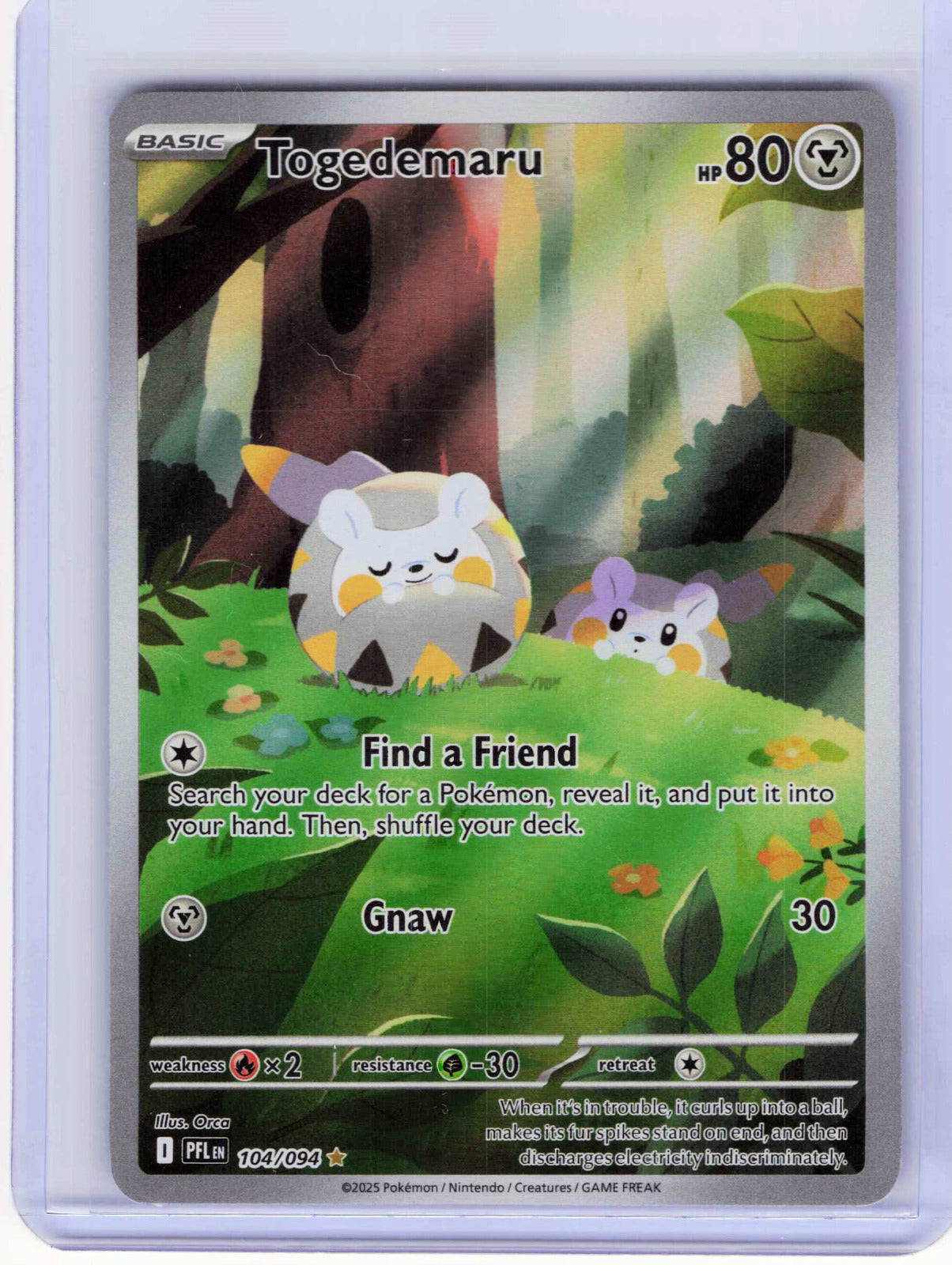 Togedemaru #104/094 LP Pokemon ME02: Phantasmal Flames