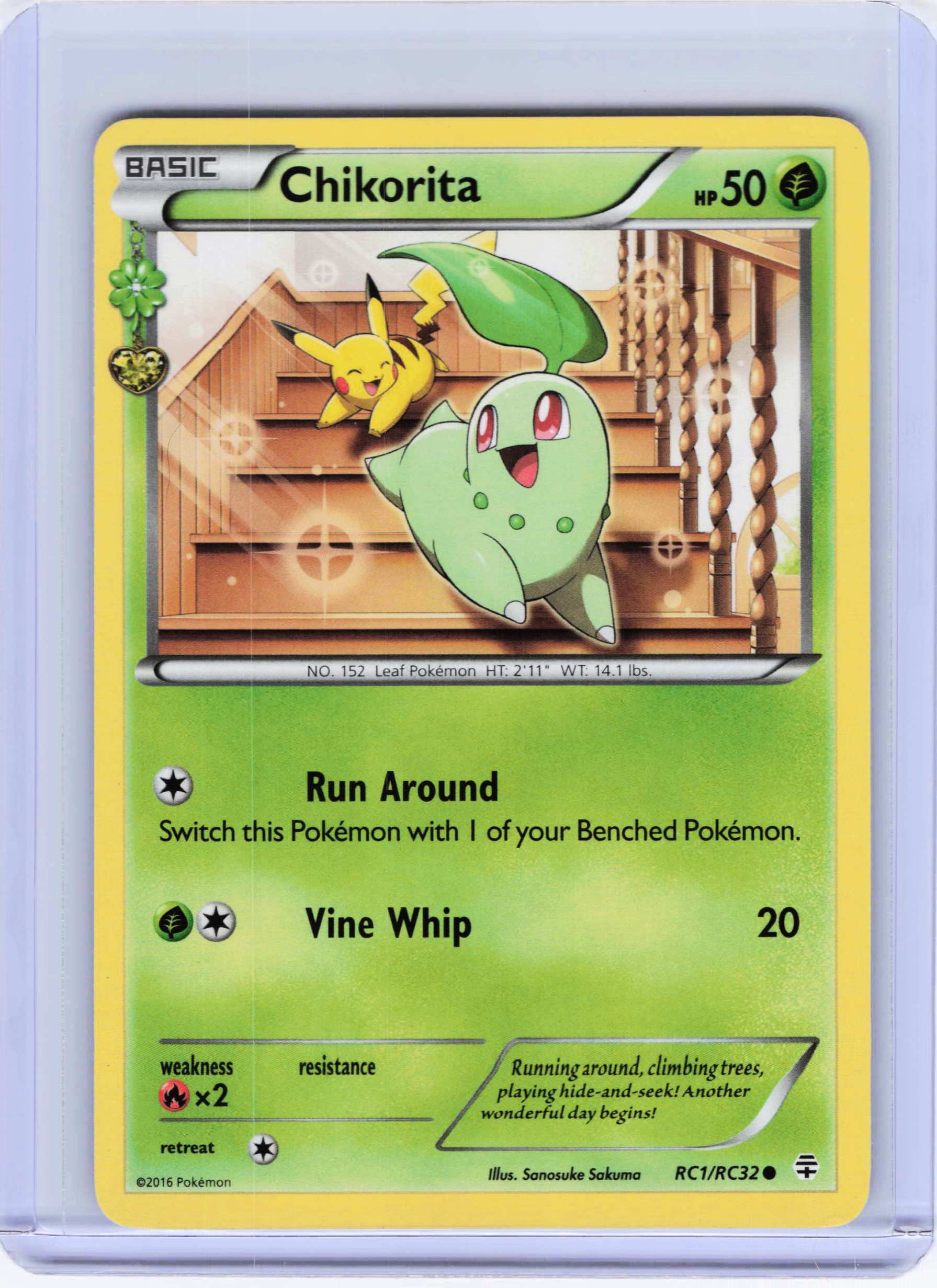 Chikorita RC1/RC32 Common Generations: Radiant Collection NM