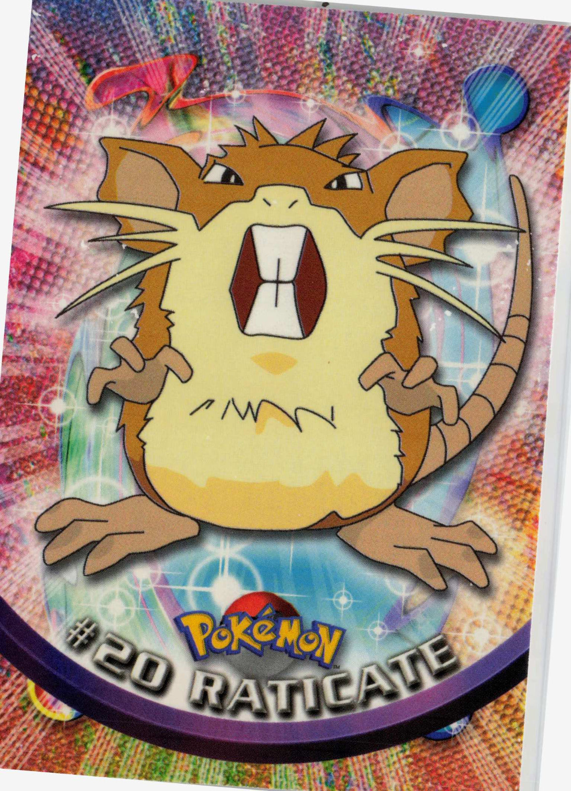 Raticate 20 - Black Topps Logo HP Pokemon Topps TV Animation Edition Series 1