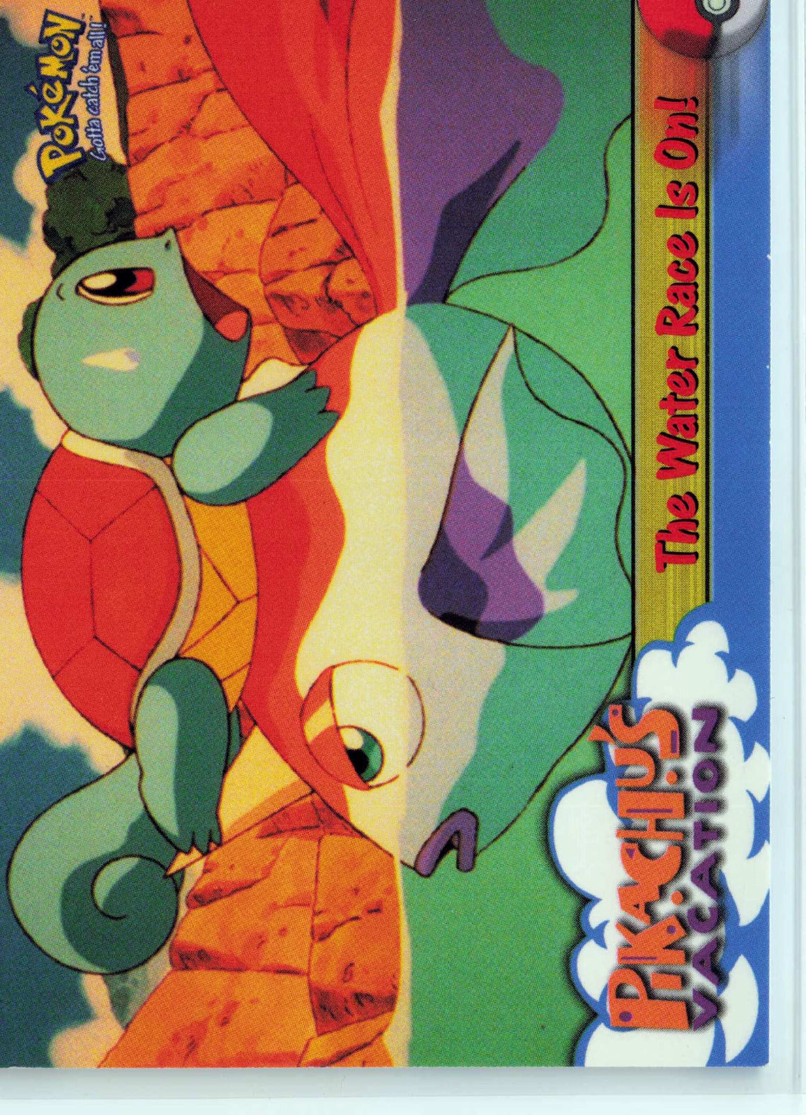 The Water Race Is On! #47 Blue Topps Logo HP Pokemon Topps Pikachu's Vacation