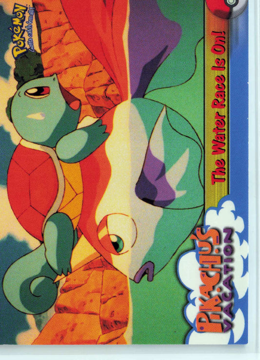 The Water Race Is On! #47 Blue Topps Logo HP Pokemon Topps Pikachu's Vacation