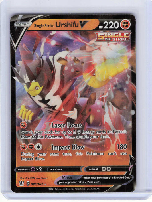 Single Strike Urshifu V #085/163 Pokemon SWSH05: Battle Styles
