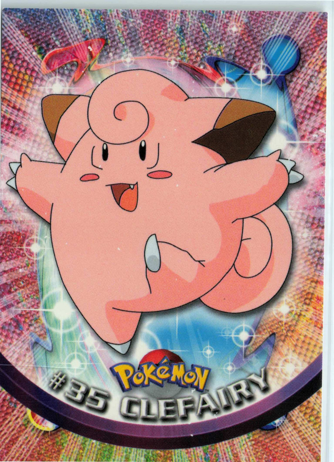 Clefairy 35 - Black Topps Logo HP Pokemon Topps TV Animation Edition Series 1