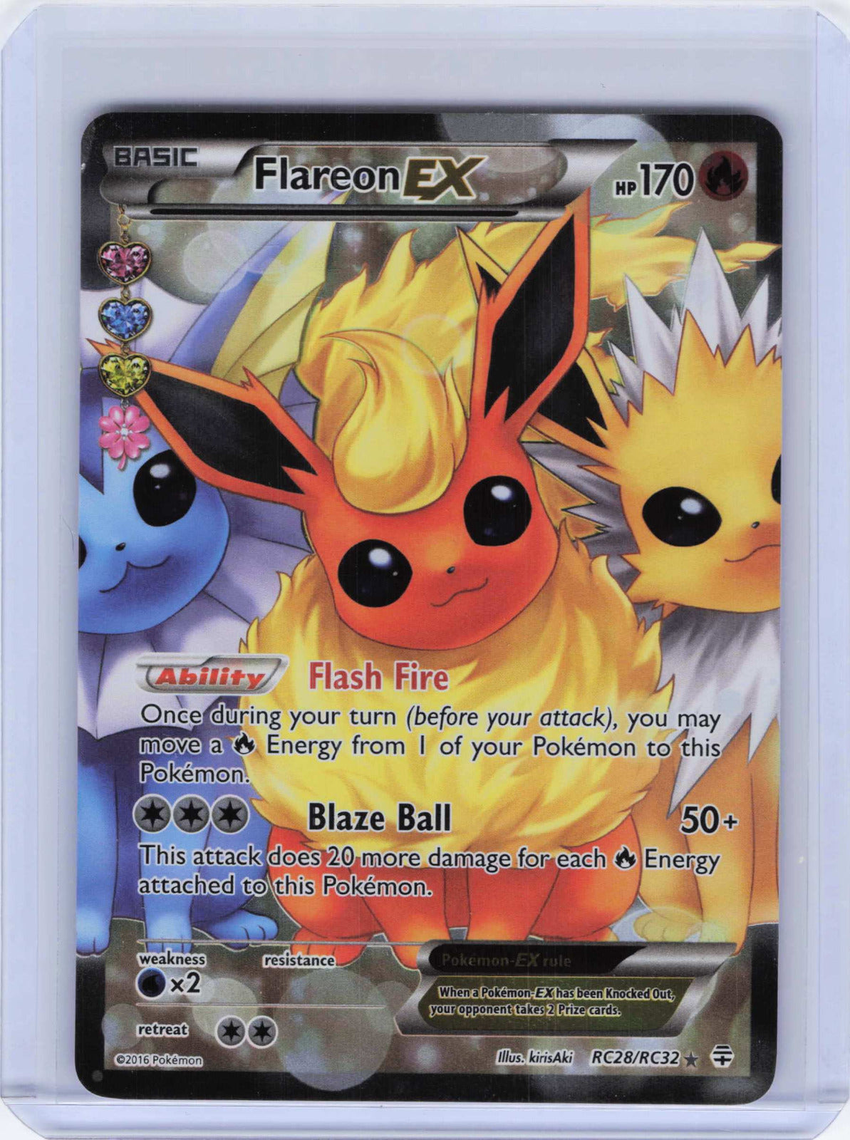 Flareon EX #RC28/RC32 Pokemon Generations: Radiant Collection