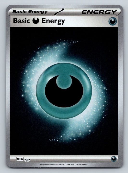Basic Darkness Energy #007 Reverse Pokemon MEE: Mega Evolution Energies