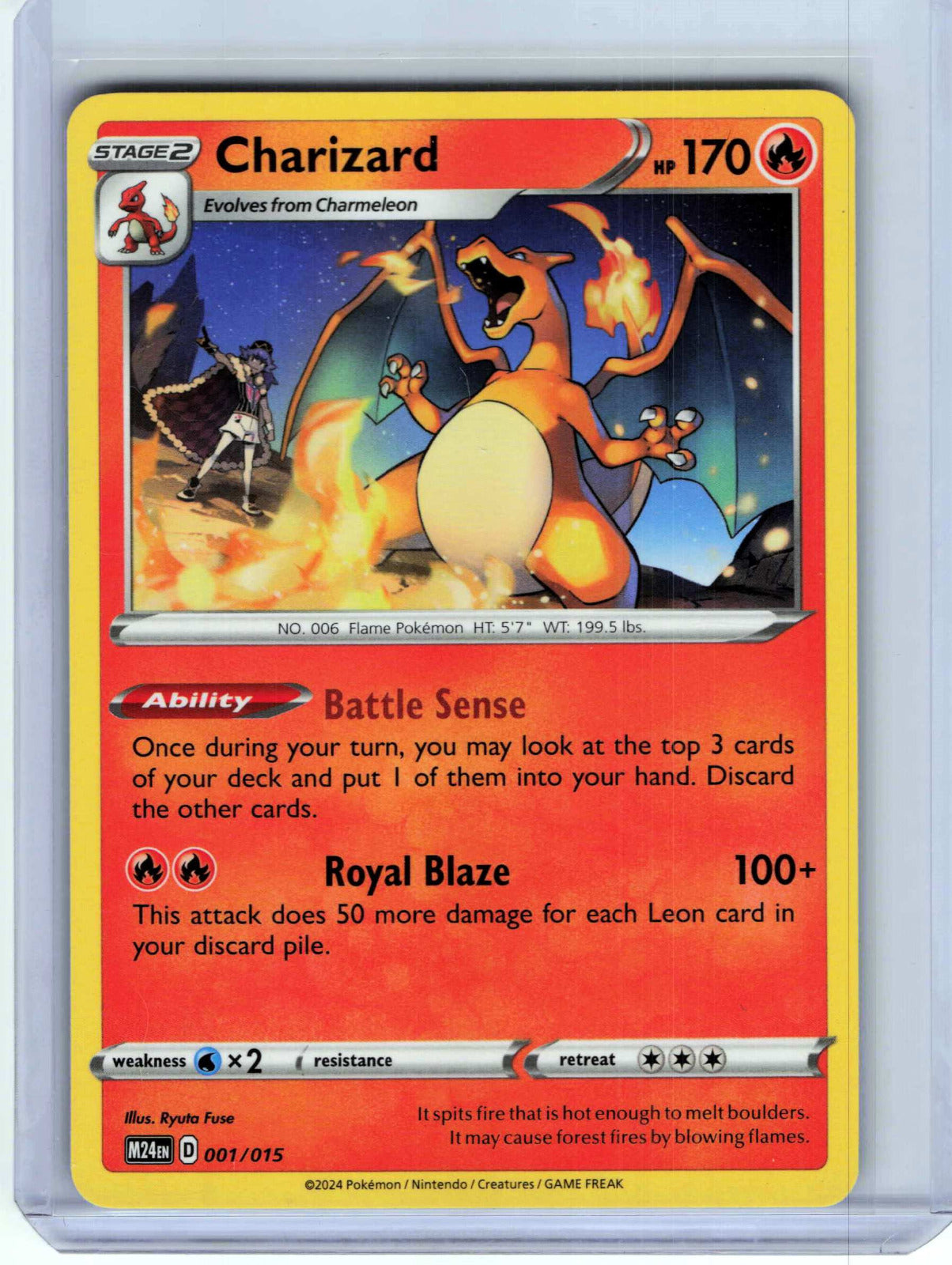 Charizard #001/015 Pokemon McDonald's Promos 2024