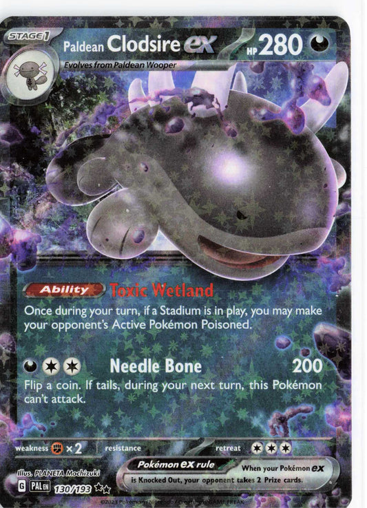 Paldean Clodsire ex #130/193 Pokemon SV02: Paldea Evolved