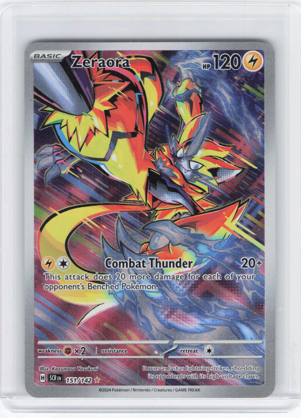 Zeraora #151/142 Holo Pokemon SV07: Stellar Crown