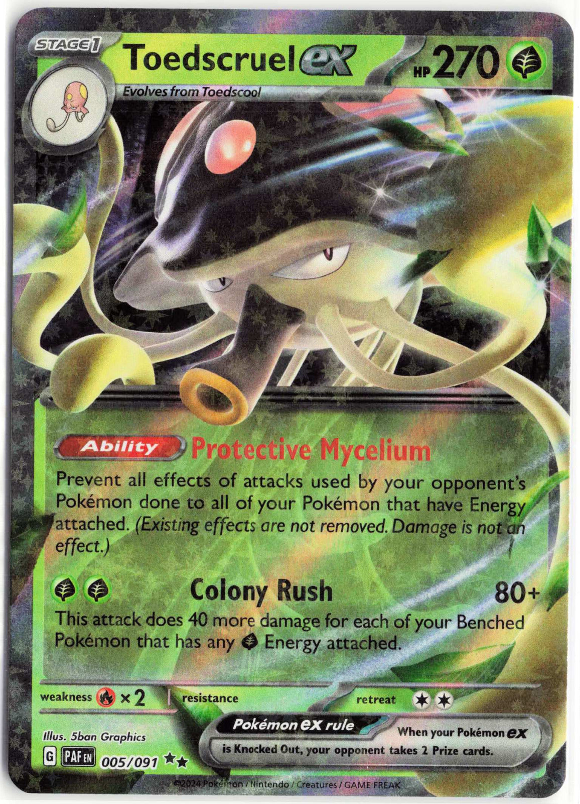 Toedscruel ex #005/091 Pokemon SV: Paldean Fates