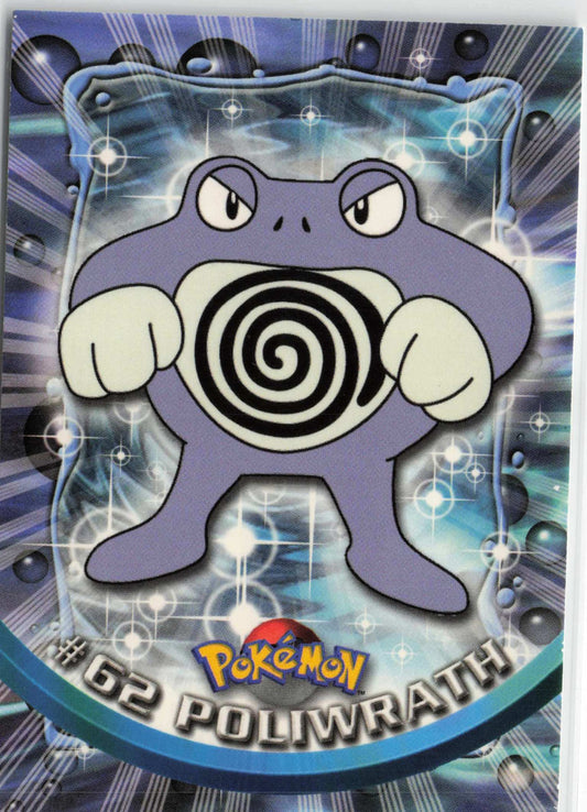 Poliwrath 62 - Black Topps Logo HP Pokemon Topps TV Animation Edition Series 1