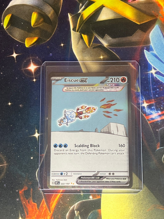 Eiscue Ex #222 Pokemon Obsidian Flames