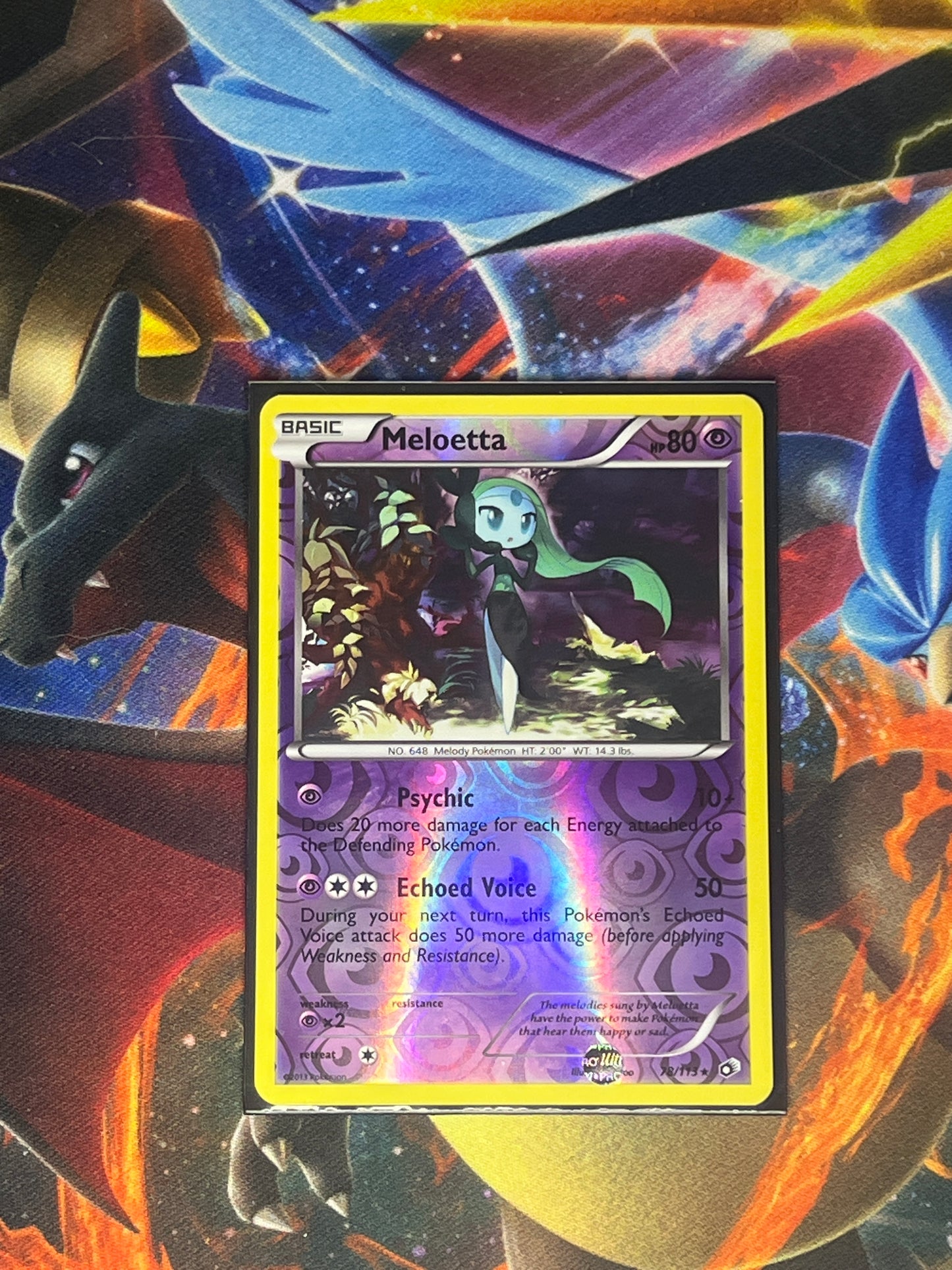 Meloetta [Reverse Holo] #78 Pokemon Legendary Treasures
