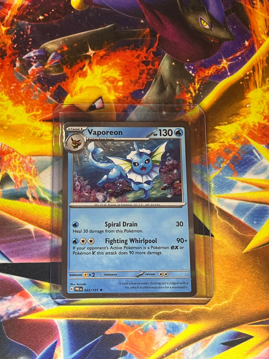 Vaporeon #22 Pokemon Prismatic Evolutions