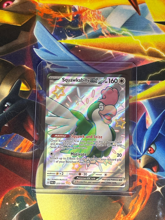 Squawkabilly Ex #223 Pokemon Paldean Fates