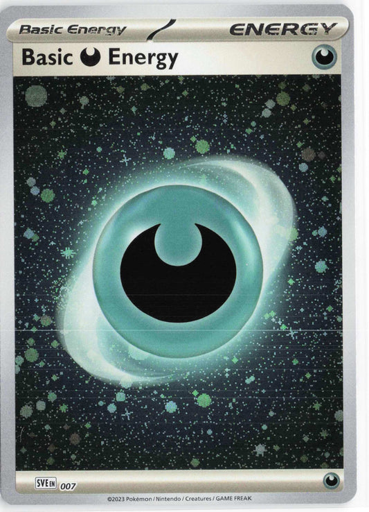 Basic Darkness Energy Cosmos Holo #007 Pokemon SVE: Scarlet & Violet Energies