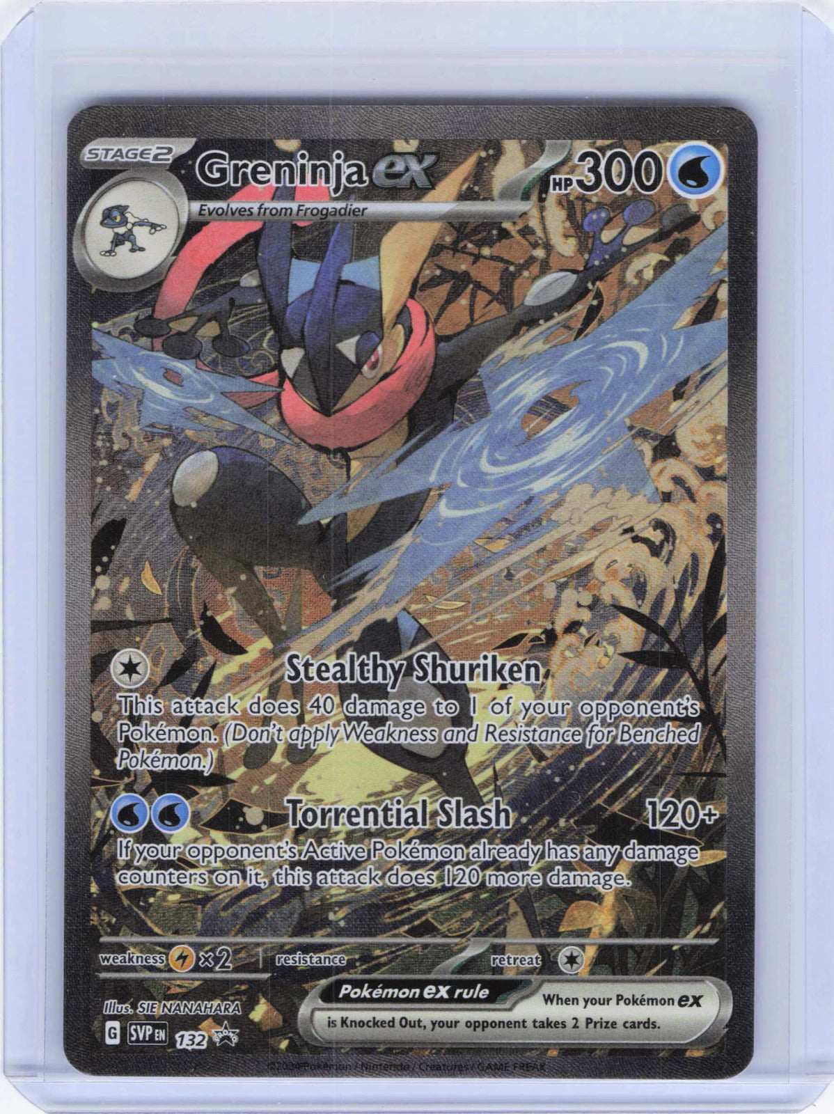 Greninja ex #132 Pokemon SV: Scarlet & Violet Promo Cards