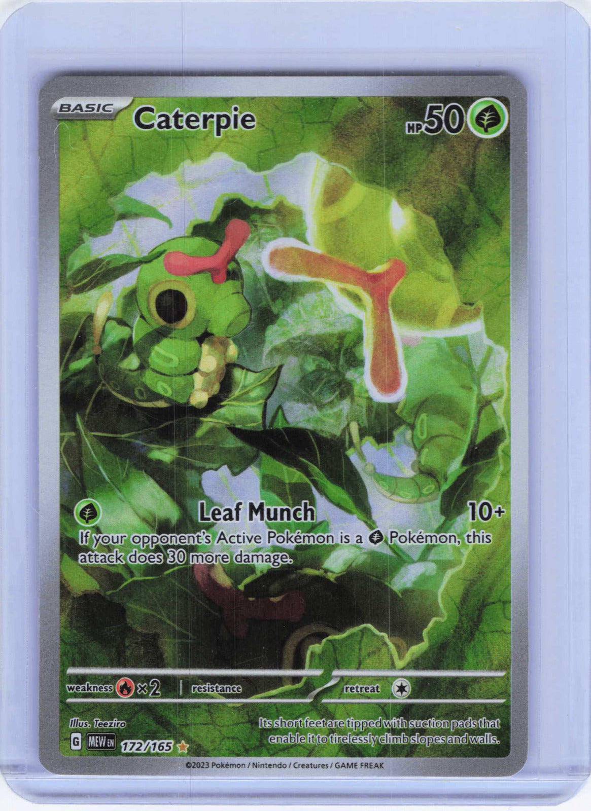 Caterpie #172/165 Holo Pokemon SV: Scarlet & Violet 151