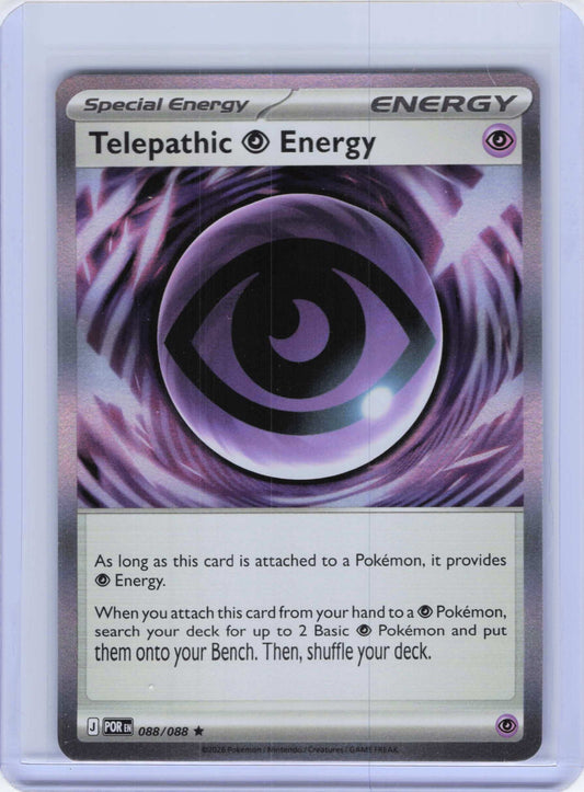 Telepathic Psychic Energy #088/088 Holo Pokemon ME03: Perfect Order
