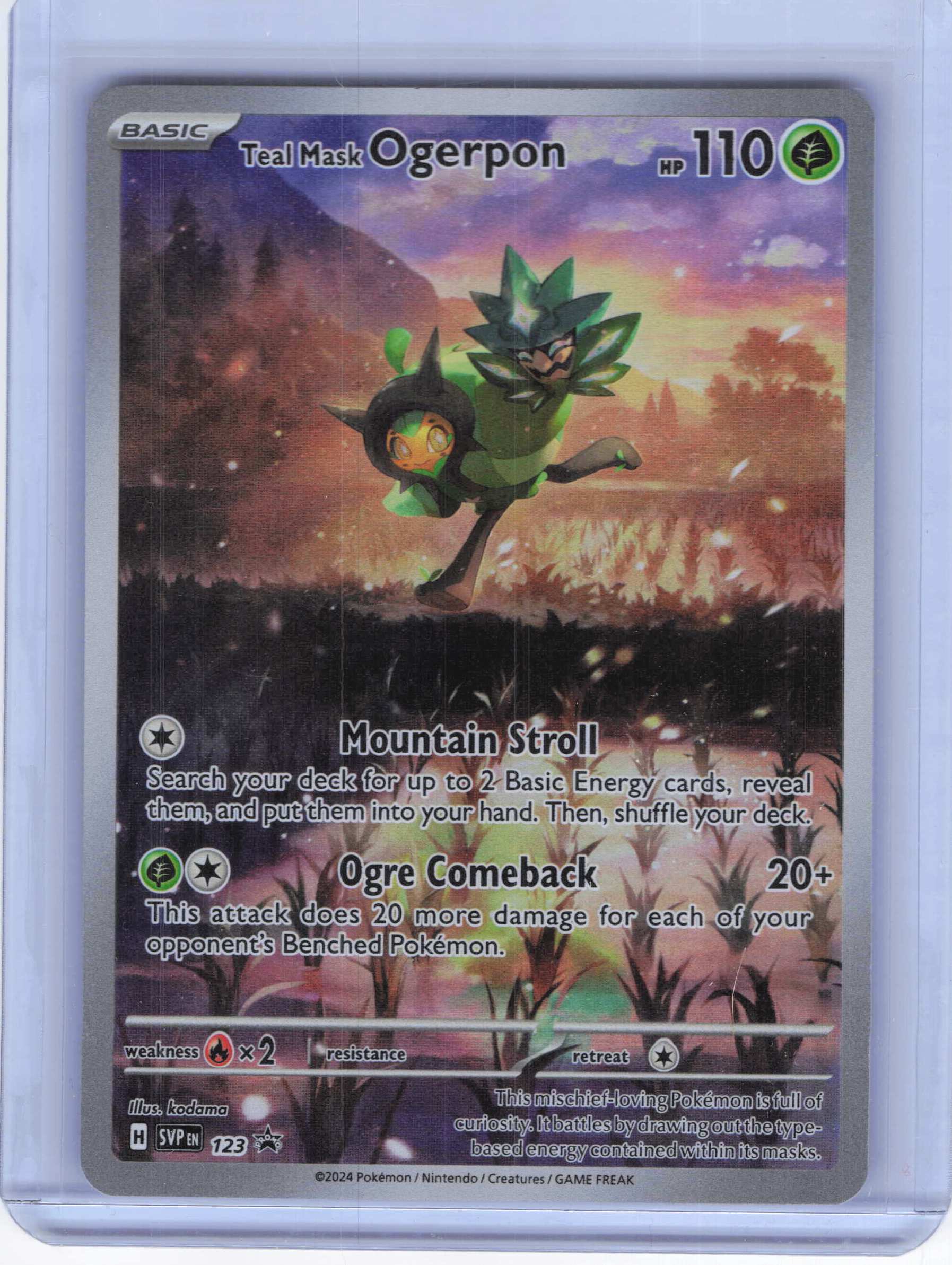 Teal Mask Ogerpon #123 Full Art SV: Scarlet & Violet Promo Cards