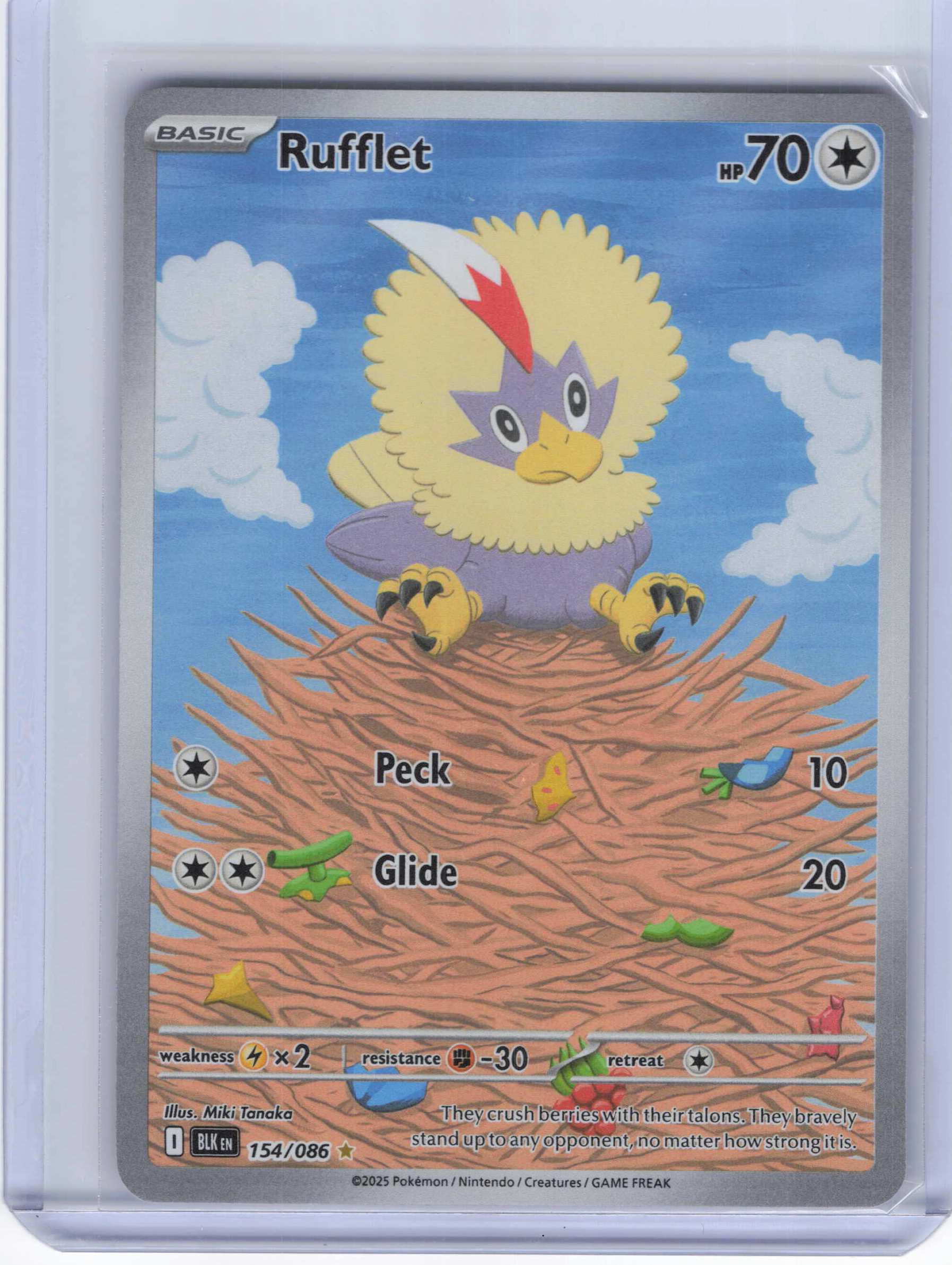 Rufflet #154/086 Full Art SV: Black Bolt