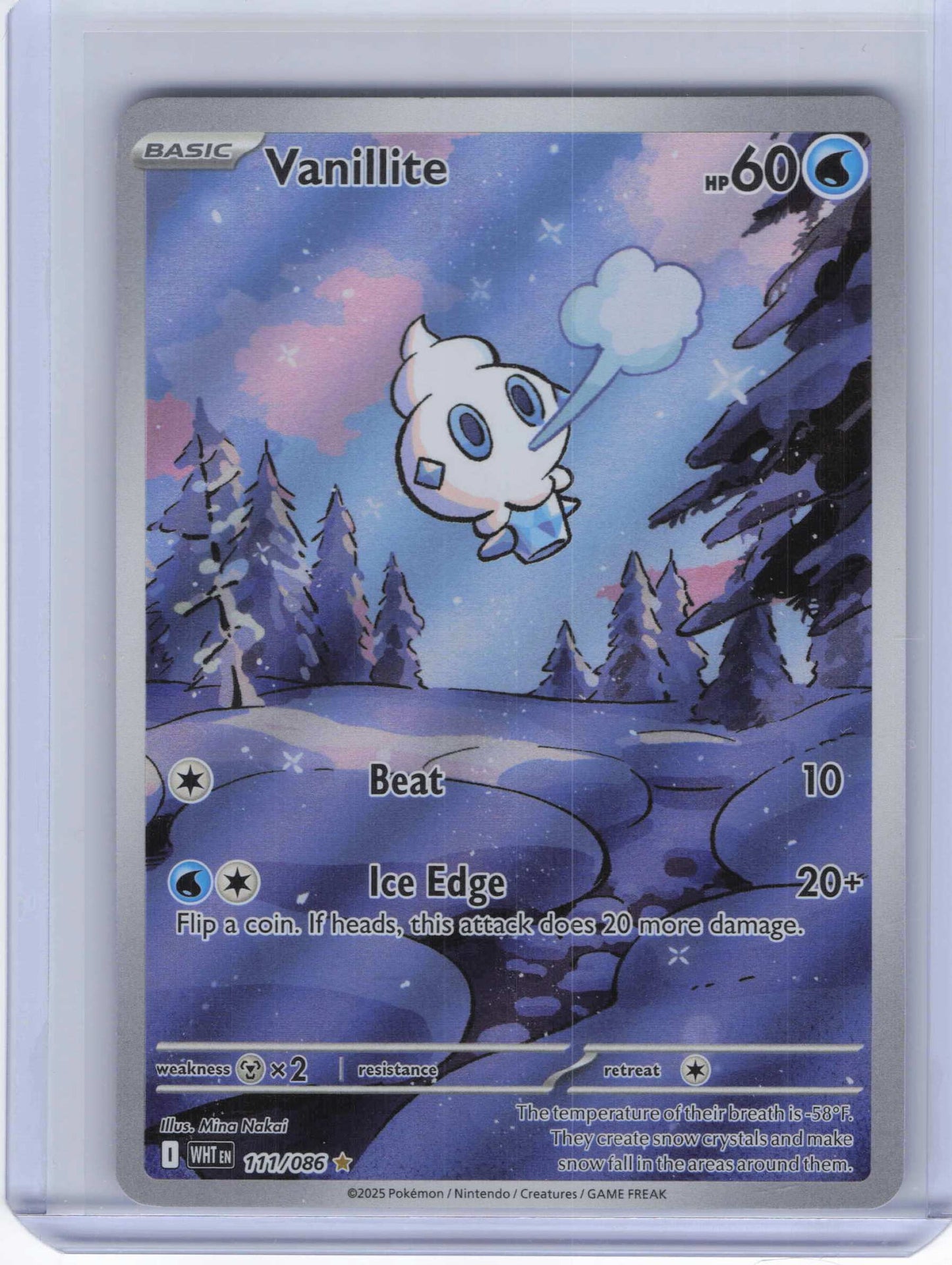 Vanillite #111/086 Full Art SV: White Flare