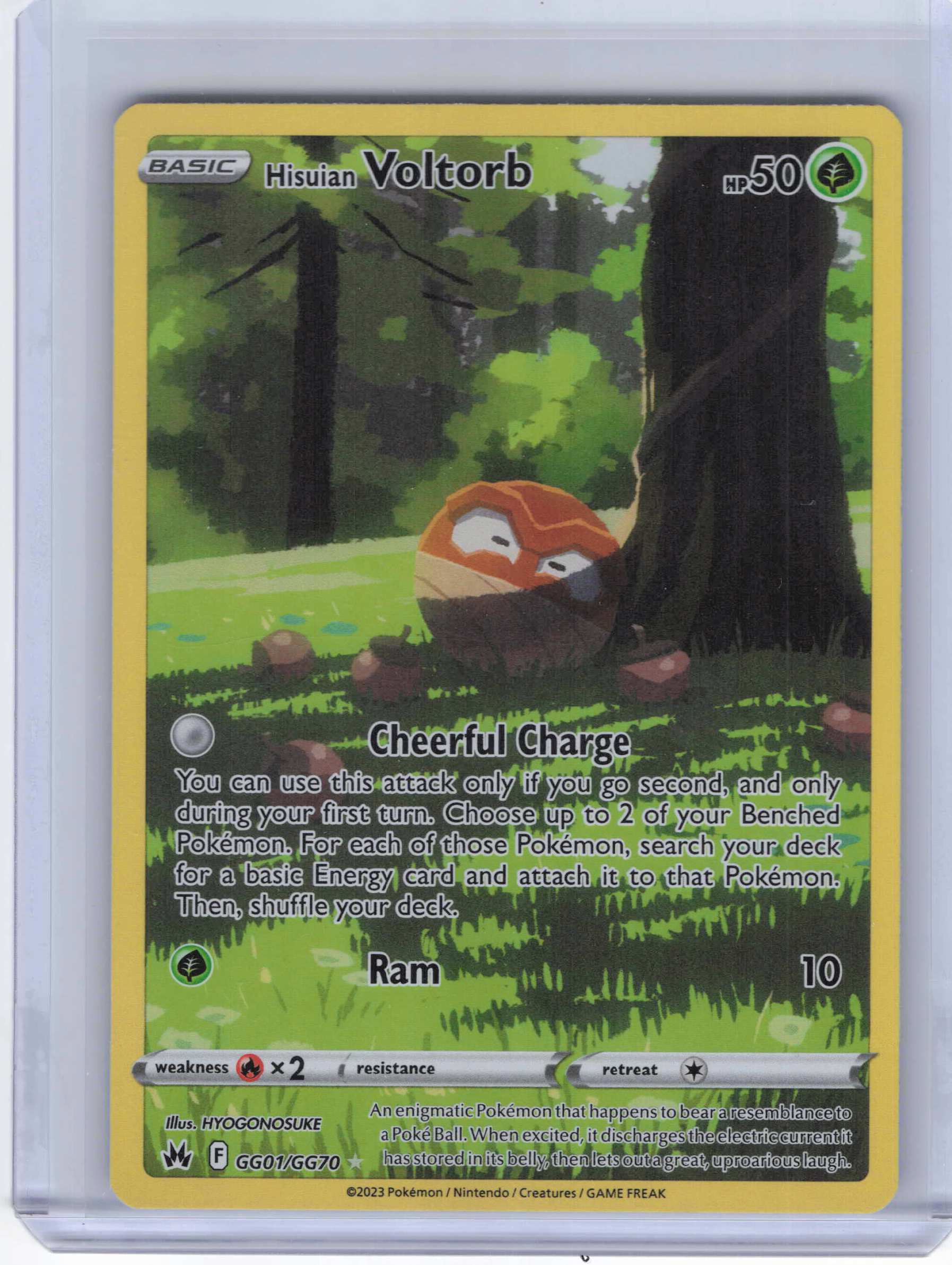 Hisuian Voltorb #GG01/GG70 Full Art Crown Zenith: Galarian Gallery