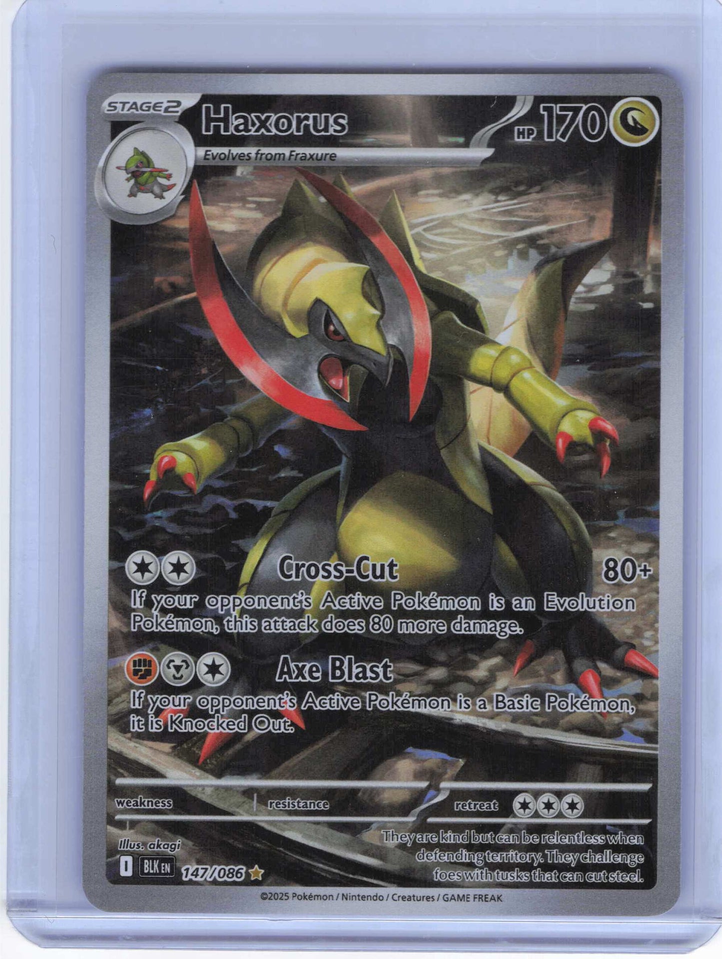 Haxorus #147/086 Full Art SV: Black Bolt