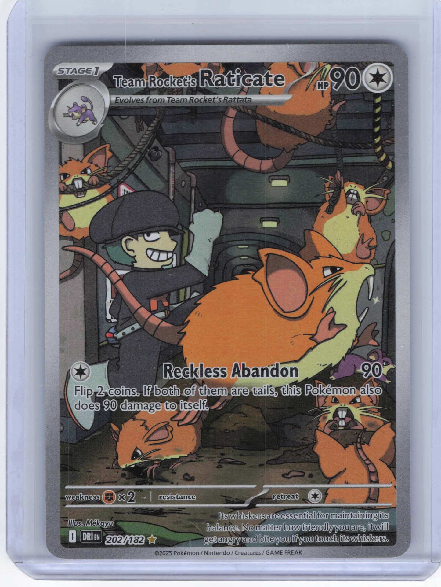 Team Rocket's Raticate #202/182 SV10: Destined Rivals
